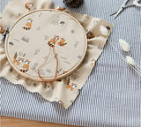 韓国製のアライグマ柄生地(半ヤード単位)