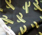 Cactus Patterned Oxford Fabric, Cute, sewing, Quilt made in Korea Half Yard