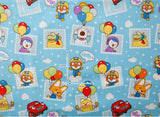 Penguin Pororo, Crong, Eddy, Loopy, Petty Korean Anime Character Fabric made in Korea by the Half Yard