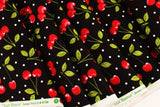 Cherry printed Fabric Fruit Basket fabric by the Half Yard