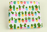 Cactus Patterned Fabric, Cute, sewing, Quilt made in Korea by the Yard