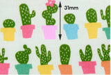 Cactus Patterned Fabric, Cute, sewing, Quilt made in Korea by the Yard