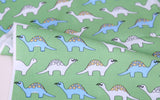 恐龍暴龍腕龍圖案布料,可愛,兒童,縫紉,被子,韓國製造,半碼