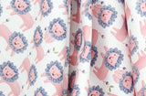 Pink Lion Patterned Fabric made in Korea by the Half Yard Oxford