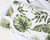 韓国製のモンステラ柄トロピカル生地(半ヤード単位)