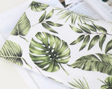 韓国製のモンステラ柄トロピカル生地(半ヤード単位)