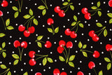Cherry printed Fabric Fruit Basket fabric by the Half Yard