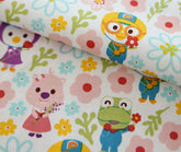 Penguin Pororo, Crong, Eddy, Loopy, Petty Korean Anime Character Fabric made in Korea by the Half Yard