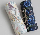 Lark Bird Leaf Flowers Fabric made in Korea by the Half Yard