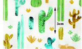 Desert Fox Cactus Patterned Fabric made in Korea by Half Yard DTP(Digital Textile Printing) Method