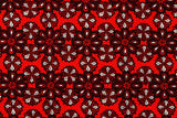 Red Rouge Red Petals printed Fabric by fabric freedom by the Half Yard