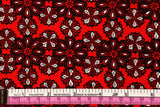 Red Rouge Red Petals printed Fabric by fabric freedom by the Half Yard