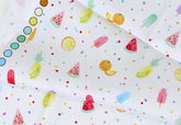Popsicle Fruits Patterned Fabric made in Korea by the Half Yard
