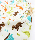 Kawaii Dinosaurs printed Korean Fabric by the Half Yard Oxford