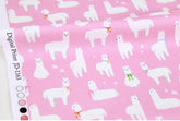 Alpaca Lama patterned Fabric, Cute, Kids, Sewing, Quilt, made in Korea by the Half Yard