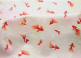 Goldfish patterned Fabric made in Korea by the Half Yard