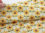 Sunflower Patterned Fabric made in Korea by the Half Yard