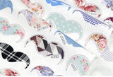 Mustache Patterned Fabric made in Korea by the Half Yard