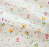 Penguin Pororo, Crong, Eddy, Loopy, Petty Korean Anime Character Fabric made in Korea by the Half Yard