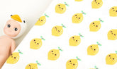Smile Lemon Patterned Fabric made in Korea by the Half Yard