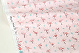 Flamingo Patterned Fabric made in Korea by Half Yard