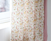 ポニー ロバ ウサギ フラワープリント生地 韓国製 半ヤード単位