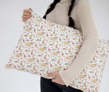 Pony Donkey Rabbit Flower printed Fabric made in Korea by the Half Yard