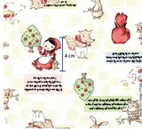 Red Riding hood&Wolf Patterned Fabric made in Korea by the Half Yard