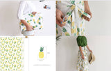Pineapple patterned Fabric made in Korea by the Half Yard