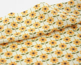 Sunflower Patterned Fabric made in Korea by the Half Yard
