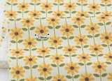 Sunflower Patterned Fabric made in Korea by the Half Yard