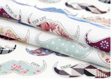 Mustache Patterned Fabric made in Korea by the Half Yard