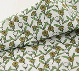 蒲公英花朵圖案布料,可愛,縫紉,韓國製造被子半碼