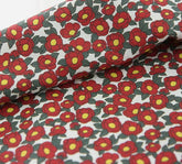 Camellia Flower Patterned Fabric, Cute, sewing, Quilt made in Korea Half Yard