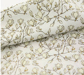 韓国製のマグノリアの花柄生地(半ヤード単位)