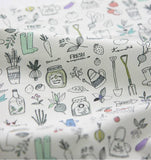 農場蔬菜圖案布料,可愛,兒童,縫紉,被子,韓國製造,Half Yard