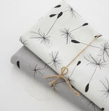 韓國製造蒲公英種子圖案牛津布半碼