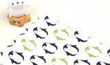 Penguin Patterned Fabric made in Korea by the Half Yard Digital Textile Printing