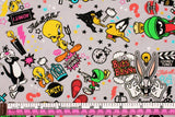 Baby Looney Tunes Tweety Bugs Bunny Sylvester 牛津布料韓國製造半碼