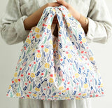 Penguin Flower patterned Fabric made in Korea by the Half Yard