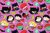 Justice League Super Heroes Character Fabric made in Korea DC Comics Fabric by the Half Yard