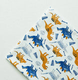 恐竜柄生地、かわいい、子供用、裁縫、韓国製キルト、半ヤード単位