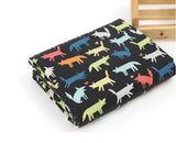 韓国製のオオカミ柄生地(半ヤード単位)