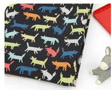 韓国製のオオカミ柄生地(半ヤード単位)