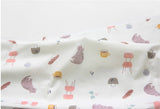 Cat Kitten Patterned Fabric, Cute, Kids, Sewing, Quilt made in Korea by Half Yard