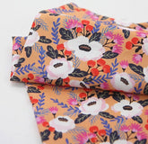 Tropical Flowers Patterned Fabric made in Korea by the Half Yard