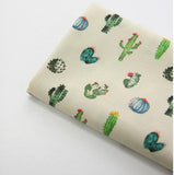 Cactus Patterned Fabric, Cute, sewing, Quilt made in Korea Half Yard