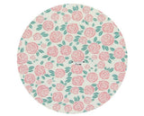 韓国製のピンクのバラの花柄生地(半ヤード)