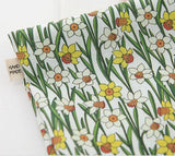 水仙水仙花圖案布料,可愛,縫紉,韓國製造被子半碼