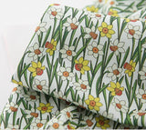 水仙水仙花圖案布料,可愛,縫紉,韓國製造被子半碼